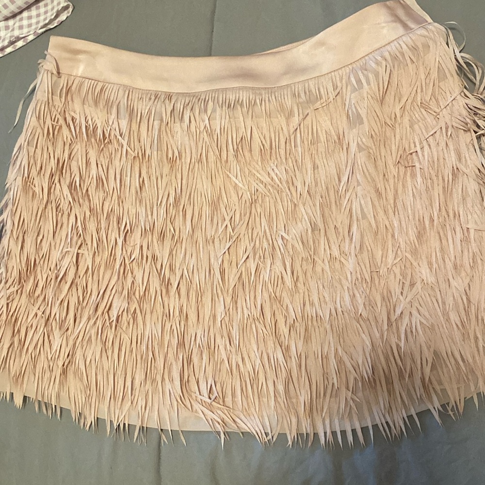 Express Fringe  Mini Skirt